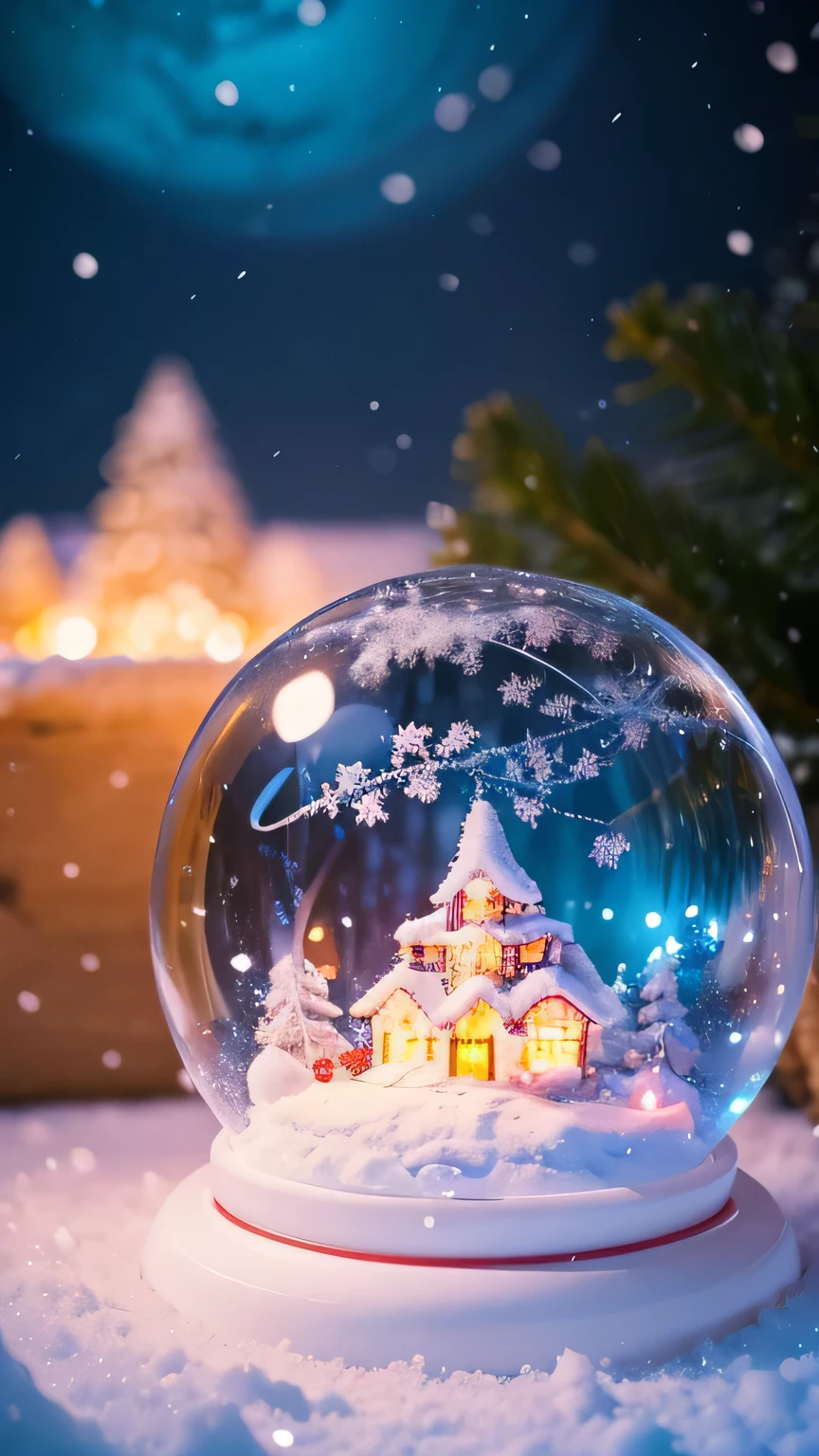 Shuijingqiu,Snow Globe,Christmas,
Highest quality,masterpiece,Ultra-high resolution,Bright colors, optimistic color, romantic, thought, Cinematic, Exquisite detail, Great composition, Huge, atmosphere, Magic, nice, amazing