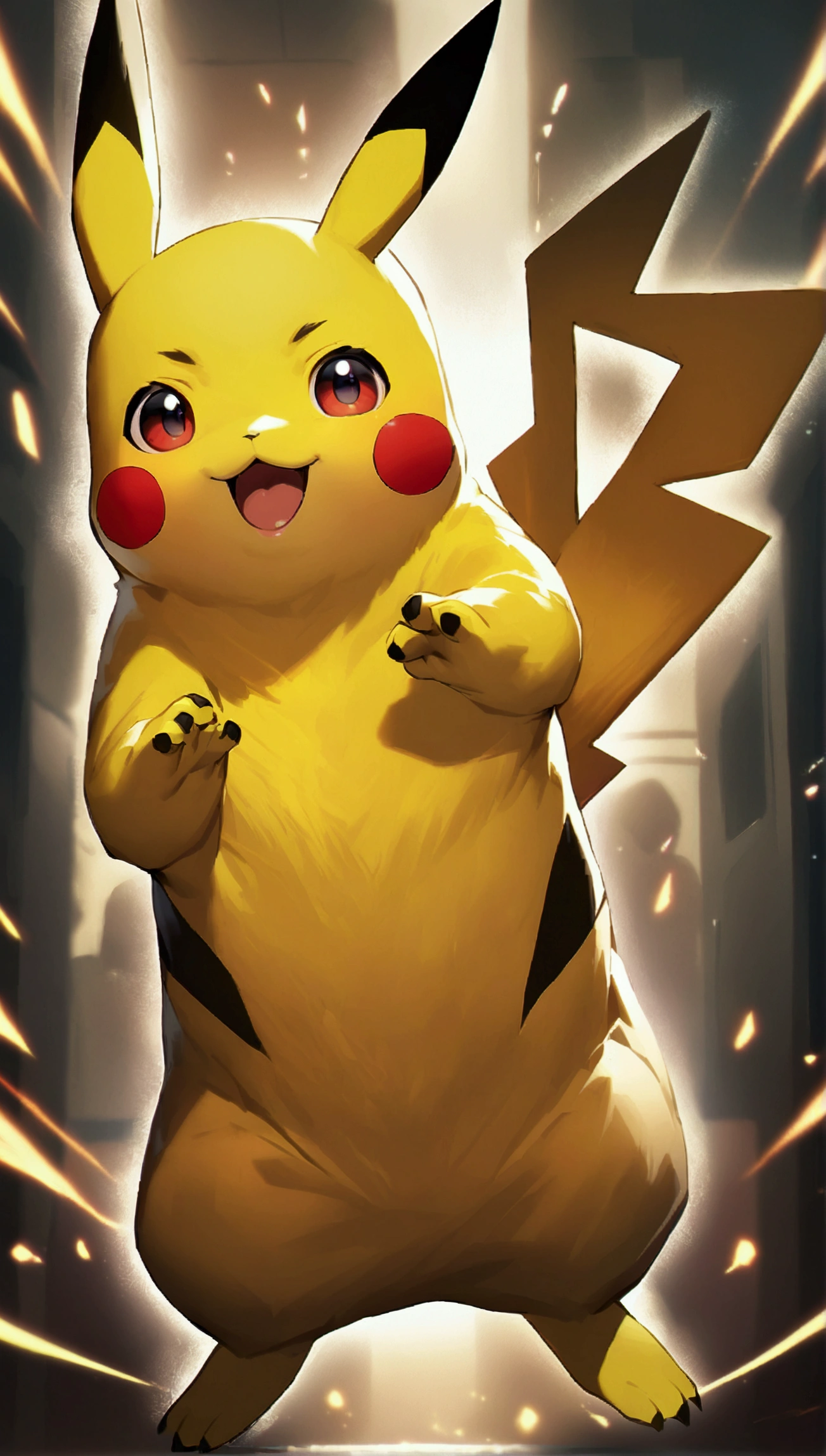 Create an image of Pikachu, Make him an adult、Cute boy and Pikachu、high resolution、beautiful