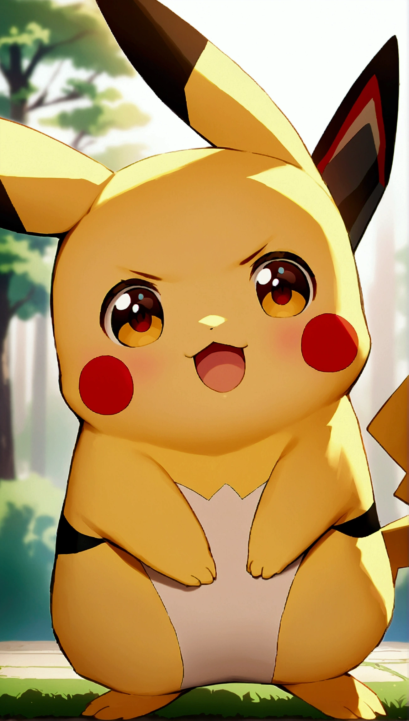 Create an image of Pikachu, Make him an adult、Cute boy and Pikachu、high resolution、beautiful