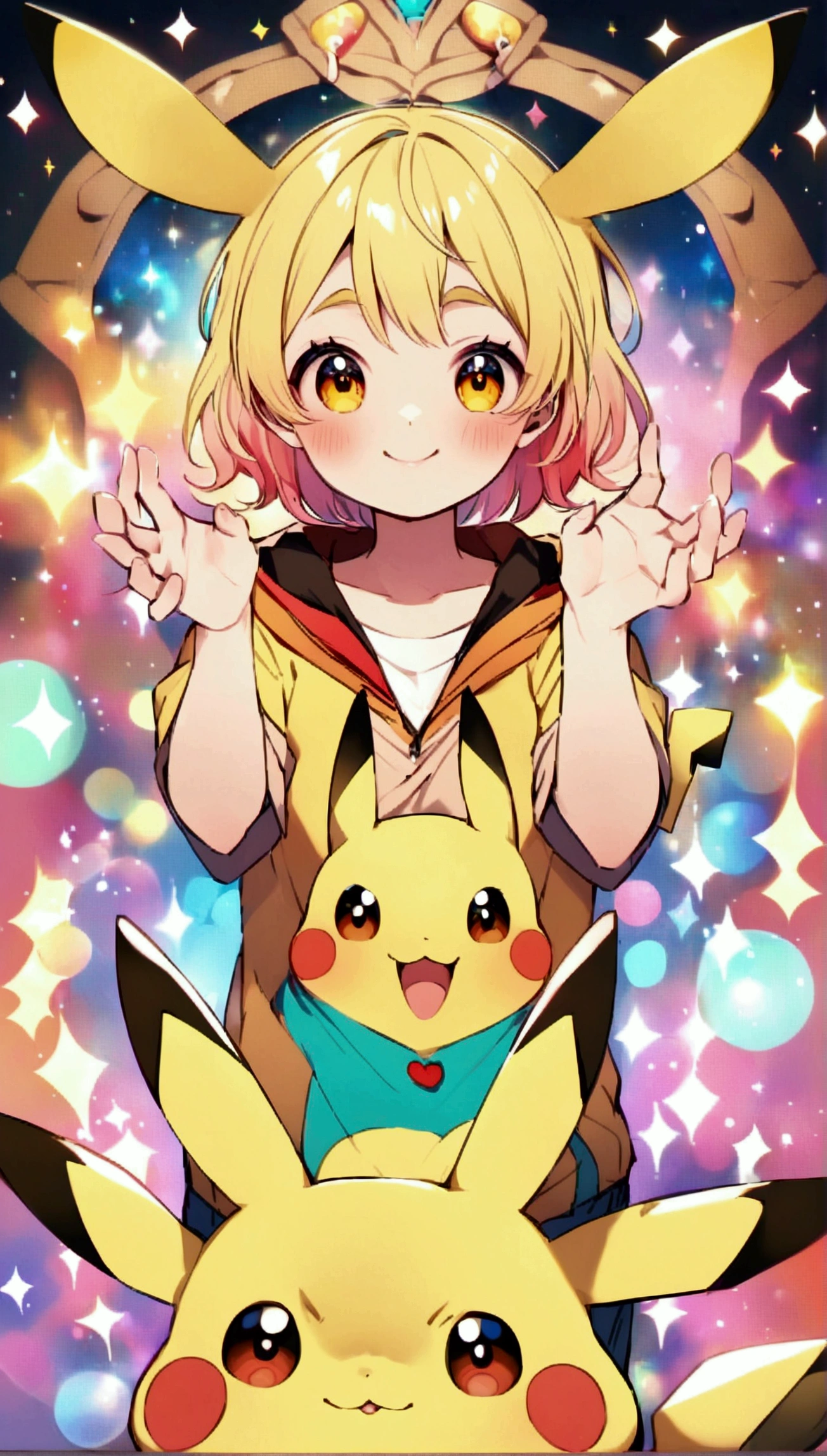 Create an image of Pikachu, Make him an adult