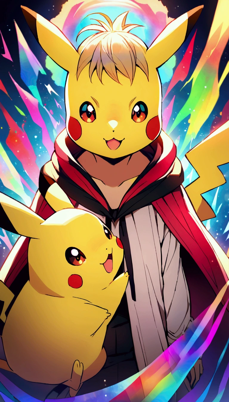 Create an image of Pikachu, Make him an adult