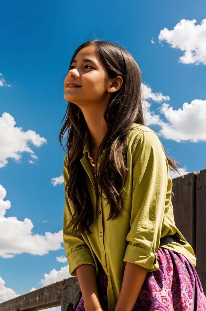 Create a girl talking to God