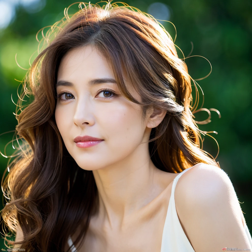 Beautiful mature woman with beautiful wavy long hair, Naughty Mature Woman, Ultra-high resolution,(Realistic:1.4), ((Highest quality)), ((masterpiece)), (be familiar with),
