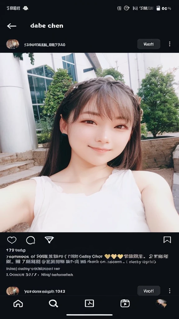 Ayaka, the Solemn Knight with a Ponytail, wearing Glasses and White Hair, is standing in the middle of a Field Background, adding a touch of Knight Armor(0.7) to her charm. She has a Medium Breast and an inviting Smile with her Hair Accessories