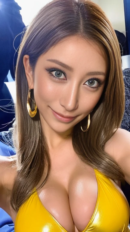 Cinema Lighting、(Key Light:Front 45 degree angle, Subsidy Light、Faint backlight、Shadow), Accurate human body、Knowledgeable person、Correct five-finger、RAW Photos、 4K - ultra-vivid、Highest quality, masterpiece, Ultra-high resolution, (reality: 1.4), (((Oilskin,Glowing Skin、Realistic skin texture、Beautiful skin in every detail、Shiny skin、Shiny skin)))、 Written boundary depth, Focus on the center, Focused girl、Background Blur、Beautiful Eyes, Perfect face and eyes、 (night:1.8,) girl, Short bob black hair, Early s, Purple collar, Black face mask, Earrings, Big Breasts, thin, Are standing , mischief, zettai ryouiki, irrational solution, Absurd details, Highest quality, (((Big Breasts:1.3))), Grab your chest、 (((The gold thong slingshot bikini is a must-have)))、White skin、(((Bitch、Sexy Bitch、Super heavy makeup,ga yaru makeup)))、Full Shot, (Ahegao:0.8)、Muscle Girls、Sweaty、Nipples are always erect、The mouth is duck-shaped