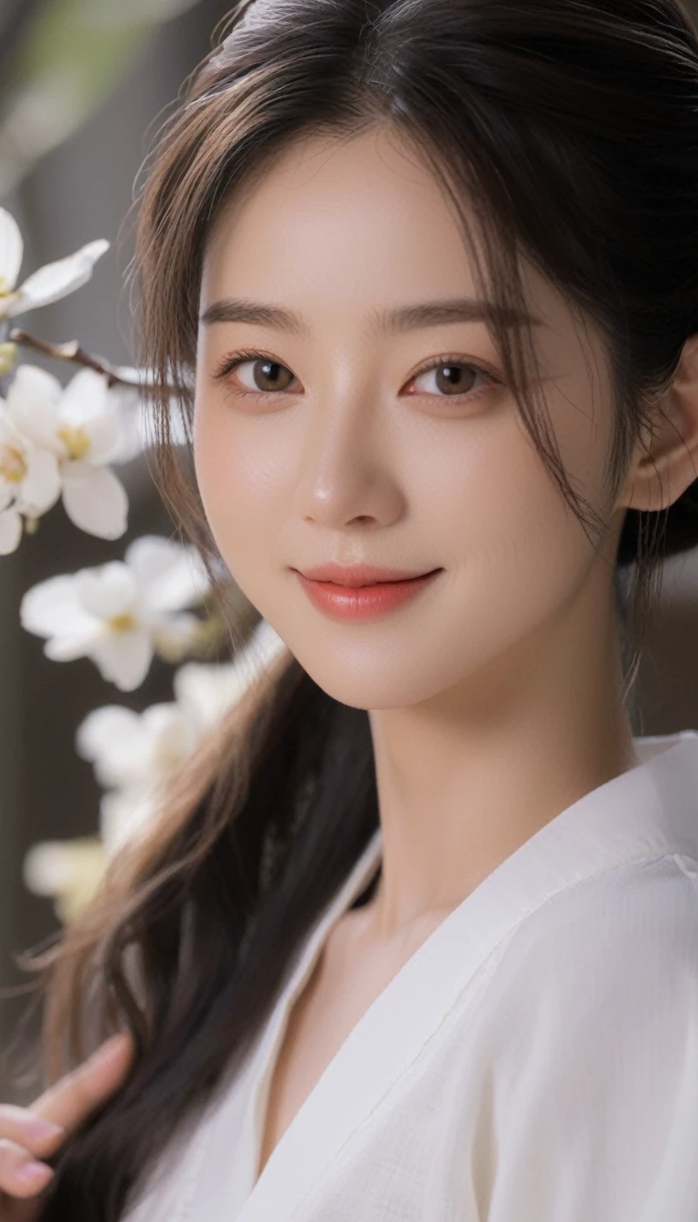 (Tabletop:1.3), (8K, Realistic, RAW Photos, Highest quality: 1.4), Japanese, (One Girl), Beautiful Face, (Realistic face), (Black Hair), Beautiful hairstyle, Realistic eyes, Beautiful attention to detail, (Realistic skin), Beautiful Skin, charm, 超High resolution, 超Realisticな, Very detailed, Golden Ratio,. (3. gill:1.5), (Sony Alpha 1, 50.1 megapixel full-frame CMOS sensor, 8K video recording function), (Telescope Lens), (Realistic),(8K, 超High resolution, Highest quality, Tabletop:1.2),Very detailedな,Beautifully detailed face, Complete Anatomy,(Beautiful attention to detail:1.3),smile,Very delicate and beautiful, Very detailed, Hmph, Unity, 8K Wallpaper, wonderful, In detail, Very detailedな, High resolution, Very detailed, Very detailed目と顔,Wet, ((luxury.1)), [ponytail],smile、Long Hair、Black Hair、Beauty、smile、Japanese、common people class、summer、smile、
