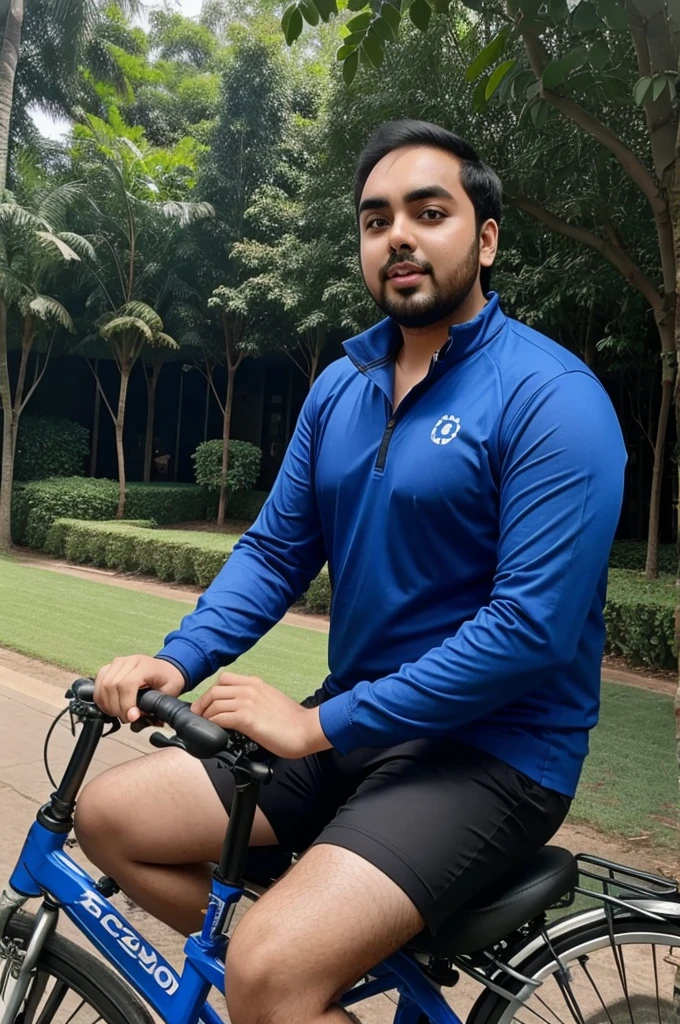 Anant Ambani riding bike