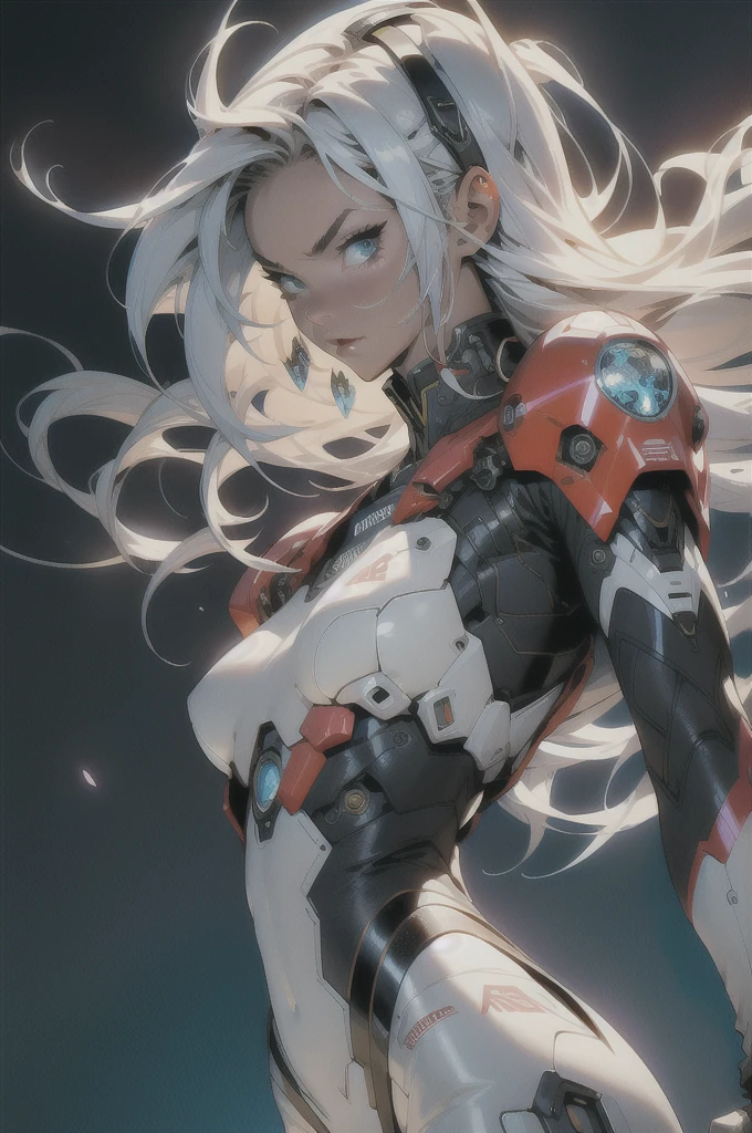 (((adult woman))), ((Best quality)), ((masterpiece)), (detailed: 1.4), (Absurd), warrior muscular adult woman of 35 years with micro thong in the style of Simon Bisley, perfect body, bare thighs, neckline, large breasts, blue 2-piece clothing, almost naked, long white hair, tattoo on the arms, cybernetic hand, pastel, centered, scale to fit the dimensions, HDR (High Dynamic Range), Ray Tracing,NVIDIA RTX,Super-Resolution,Unreal 5,Subsurface Dispersion, PBR Texture, Post-processing, Anisotropic Filtering, Depth of field, Maximum clarity and sharpness, Multilayer textures, Albedo and specular maps, Surface shading, Accurate simulation of light-material interaction, Perfect proportions, Octane Render, Two-tone lighting, Wide aperture, Low ISO, White balance, Rule of thirds, 8K RAW