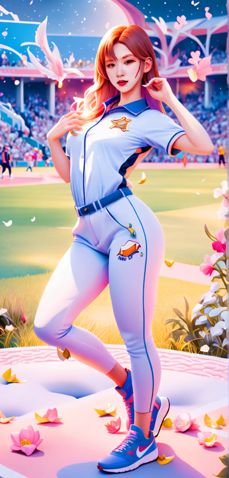anime girl in a baseball uniform posing for a picture, high detailed official artwork, stunning digital illustration, official character illustration, trending on cgstation, official fanart, cushart krenz key art feminine, detailed fanart, beautiful digital illustration, lola bunny fanart, stylized digital illustration, jen bartel, official art, full art illustration, render of april