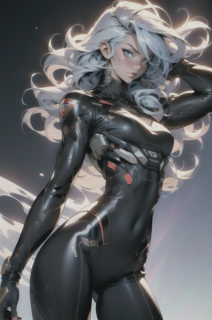 (((adult woman))), ((Best quality)), ((masterpiece)), (detailed: 1.4), (Absurd), warrior muscular adult woman of 35 years with micro thong in the style of Simon Bisley, perfect body, bare thighs, neckline, large breasts, blue 2-piece clothing, almost naked, long white hair, tattoo on the arms, cybernetic hand, pastel, centered, scale to fit the dimensions, HDR (High Dynamic Range), Ray Tracing,NVIDIA RTX,Super-Resolution,Unreal 5,Subsurface Dispersion, PBR Texture, Post-processing, Anisotropic Filtering, Depth of field, Maximum clarity and sharpness, Multilayer textures, Albedo and specular maps, Surface shading, Accurate simulation of light-material interaction, Perfect proportions, Octane Render, Two-tone lighting, Wide aperture, Low ISO, White balance, Rule of thirds, 8K RAW