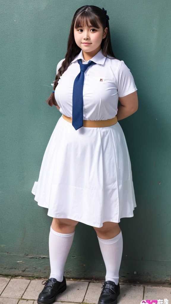 Vety fat school girl ,age 12 years , very obese , very big body ,