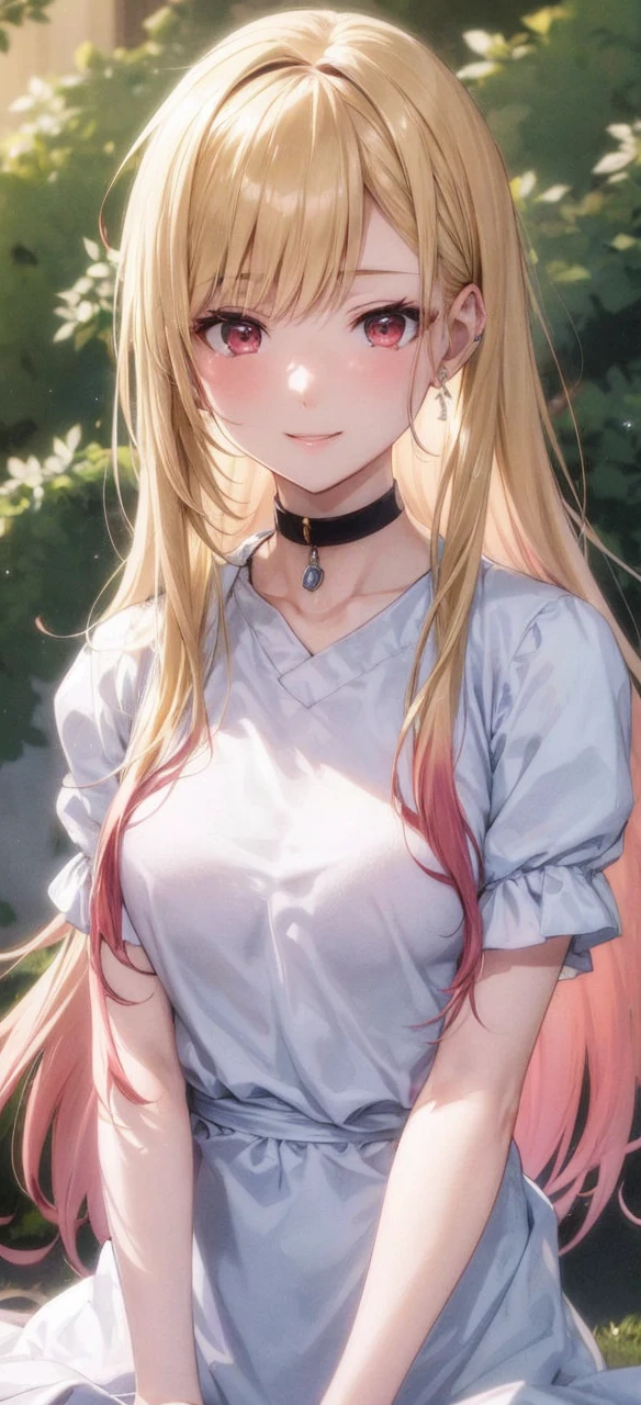 Ayaka, the Solemn Knight with a Ponytail, wearing Glasses and White Hair, is standing in the middle of a Field Background, adding a touch of Knight Armor(0.7) to her charm. She has a Medium Breast and an inviting Smile with her Hair Accessories