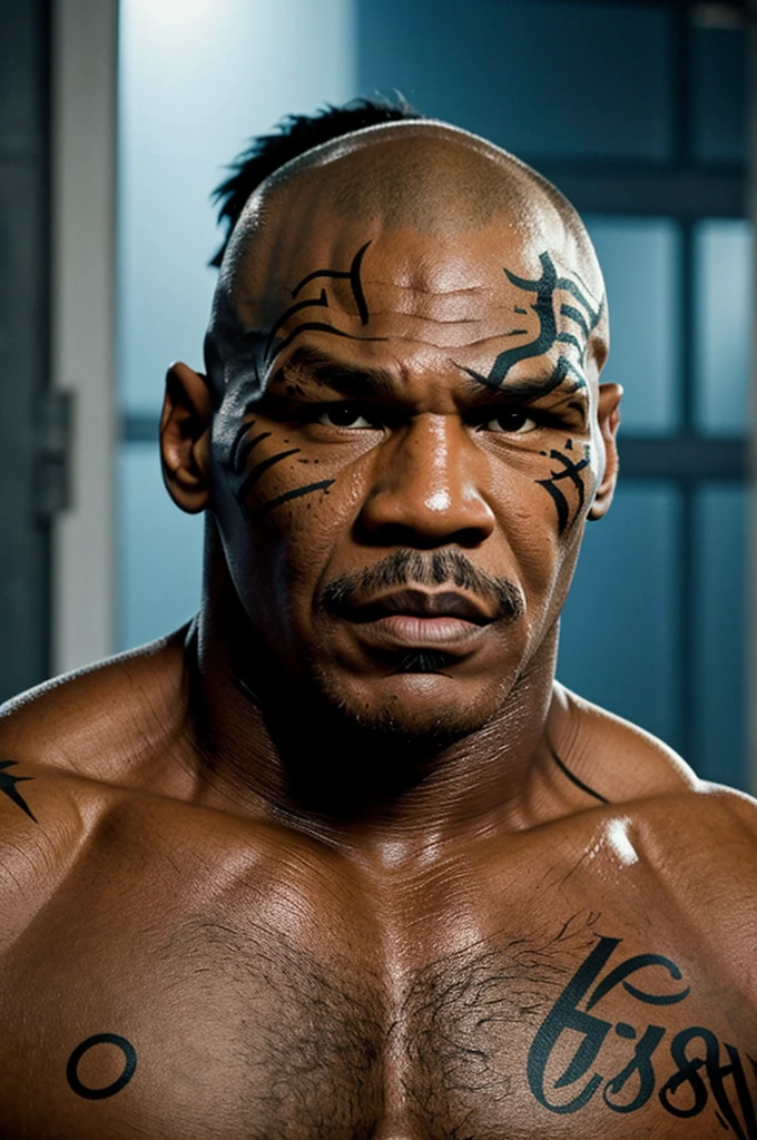 Bala con cara de Mike tyson