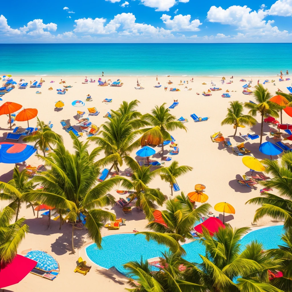 sunny summer beach