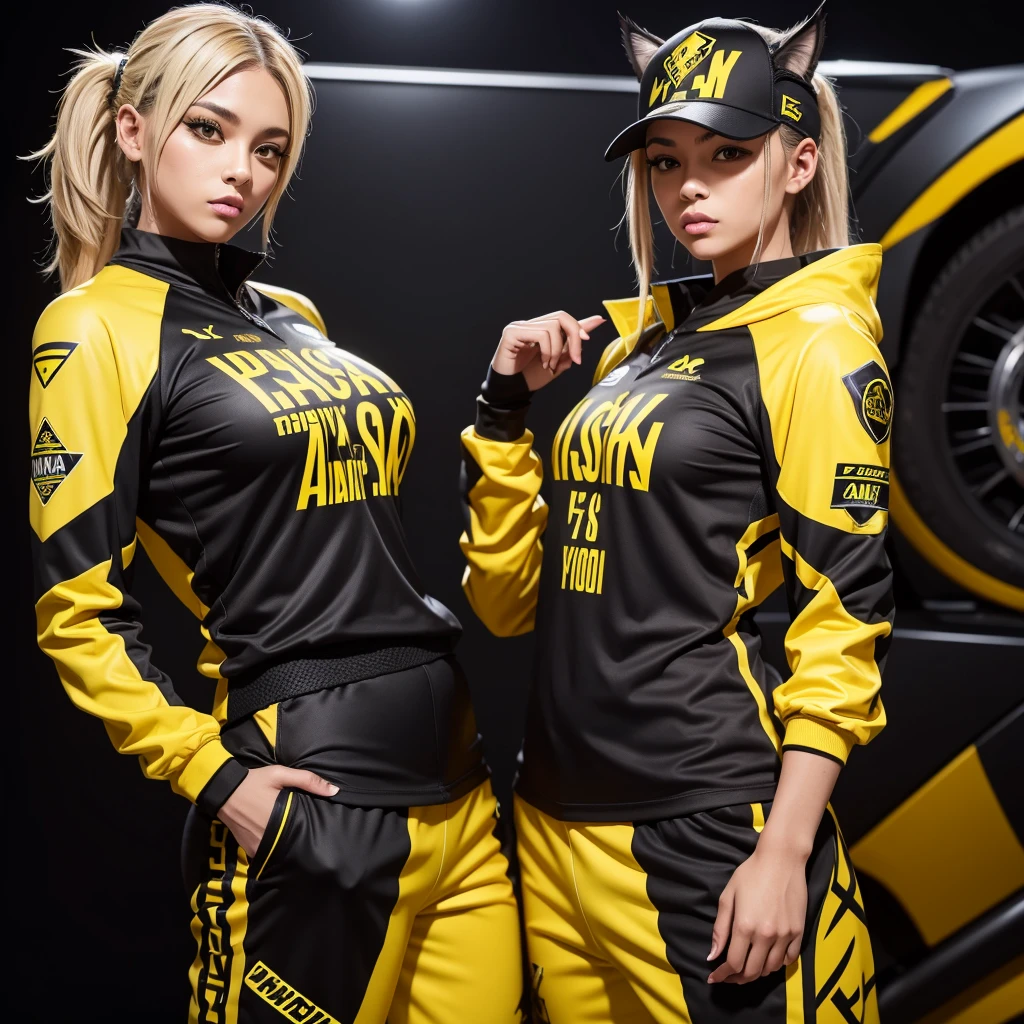 Black and yellow fusion uniform with lynx logo