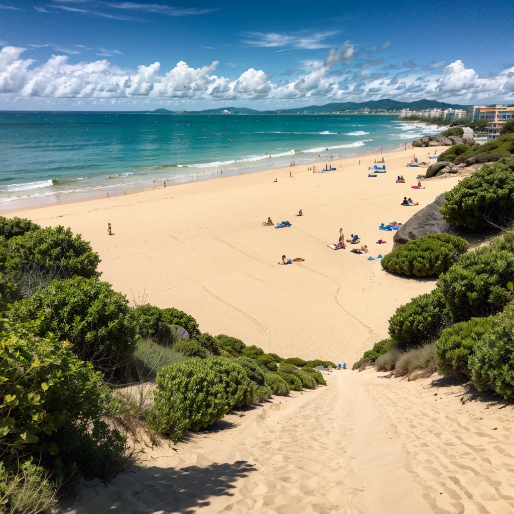 
sunny summer beach
