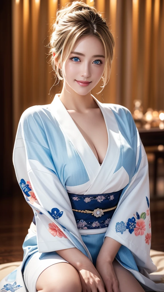 white kimono、kimono、Fireworks display、On the chest、Full Body Tattoo、Wet with sweat、Hair tied up、Full body photo、Sexy face、long haircut、 a look of complete desire、(((masterpiece)))、((highest quality))、((超Realistic))、Mature woman、Mature woman、perspective、very detailed、Perfect hands、finger details、beautiful and detailed eyes、Brown eyeuscular body、Perfect captivating eyes、Best image quality、Fine-grained image quality、beautiful、European, woman, woman Italian, Italian, smile、blue eyes、jewelry, blue eyes, Realistic, High resolution, Soft Light,Hip Up, Glowing Skin, (Detailed face),Full body tattoos、jewelry, , night, Blonde hair, Wavy Hair, beautiful soldier, Attractive appearance, smile, Perfect Style, perfect balance, Fine skin, shy look、