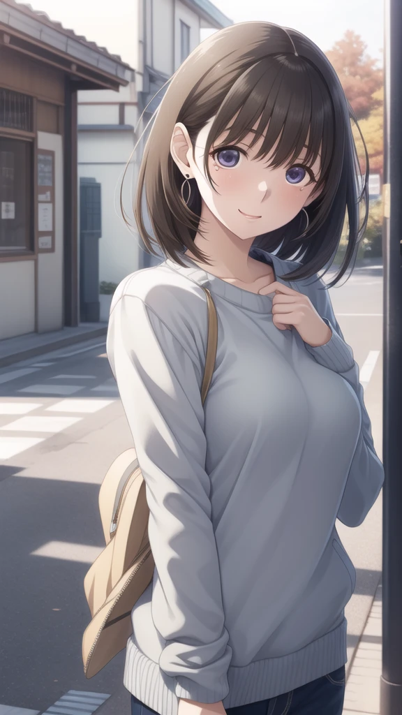 (フルヌード)、High resolution,8K,highest quality,detailed,semi-realistic anime,anime 3d style,smooth anime CG,

1 girl,20 year old female living in Japan,slim,modeled,shiny chestnut hair,medium hair,detailed face,beautiful and detailed eyes,glowing skin,
(sweater),earrings beautiful,autumn&#39;s,Tag,autumn leaves,ginkgo,withered tree,(Golden leaves flutter),light shines, outdoor, 美しいdetailedの空, 
(dynamic pose:0.8),hard focus、film grain,soft lighting,Wind,looking at the viewer,laughter