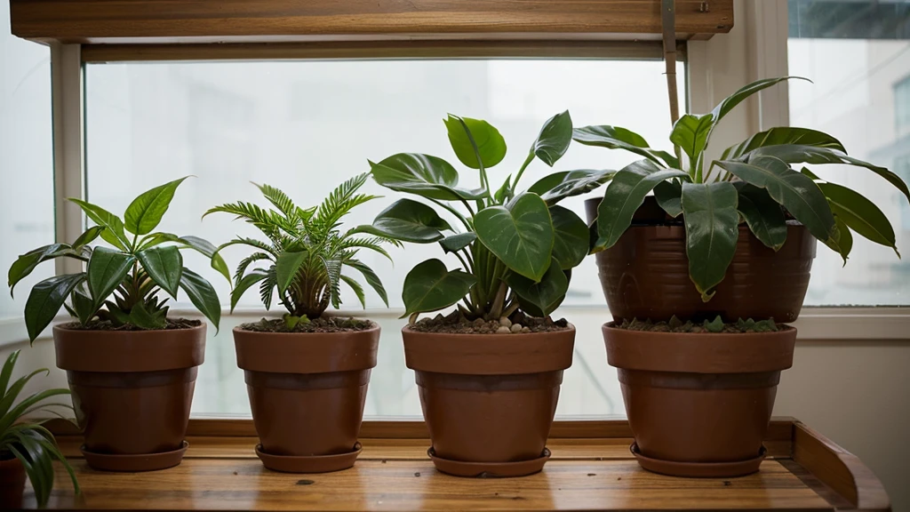 Repotting indoor plants, Visualize the process of a person repotting a plant