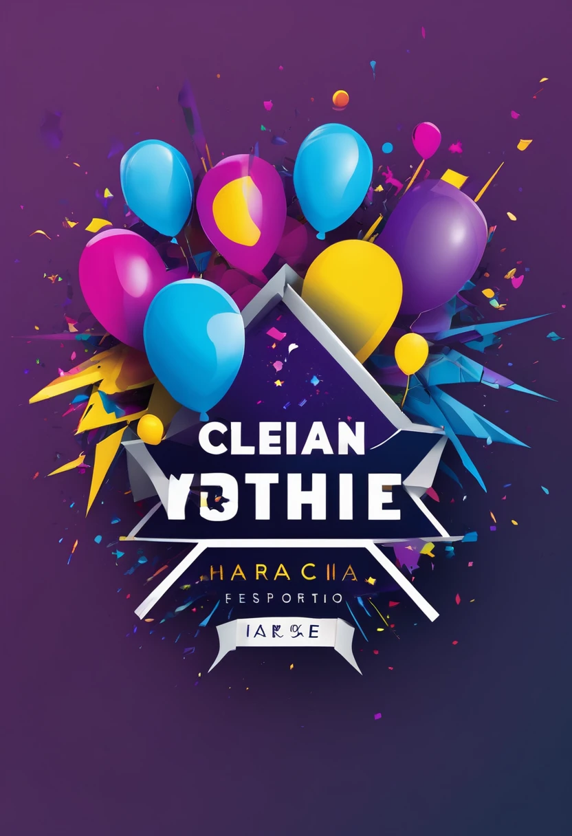 

Design a logo featuring the name "Advanced Party Association" in a modern, sleek font. The design should incorporate vibrant colors such as electric blue, bright yellow, and vivid purple to convey energy and excitement. Include elements like confetti, balloons, and subtle starbursts to evoke a festive atmosphere. The logo should have a dynamic, celebratory feel, with clean lines and a contemporary style. Consider a circular or emblem shape to give it a cohesive, professional look.