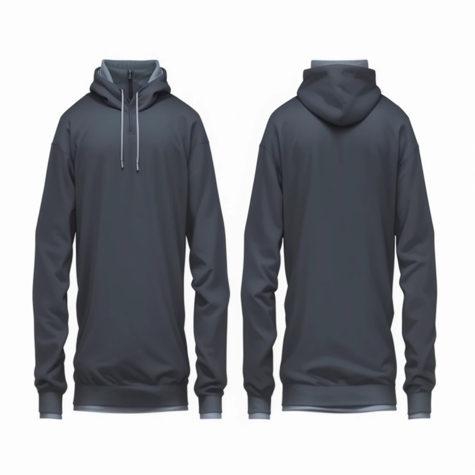 kangaroo sweatshirt mockup front and back