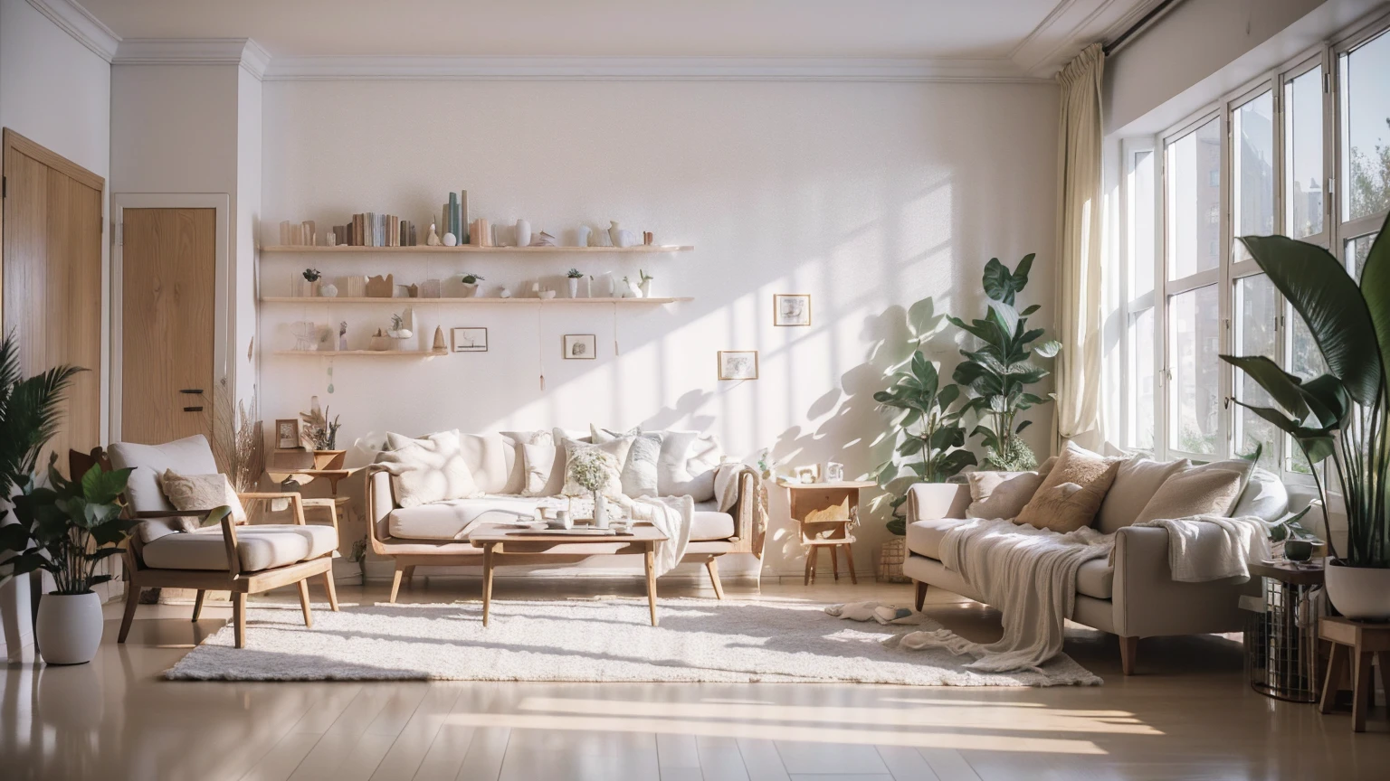 Isometric Room, Pure white background, Highest quality, ((Low Polygon), (Surreal, Uniform 8k wallpaper), (Highest quality), (Best illustrations), (Best Shadow), ((living room)), Chinese style, Pastel Tones, Light Curtains, carpet, Wine cabinet, Cotton and linen sofa, Wooden furniture, Soft Light, plant, Painting, vase, Octane Rendering, Ray Tracing, Very detailed