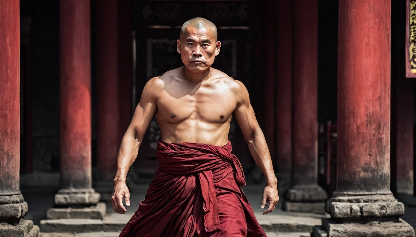 strong ancient monk