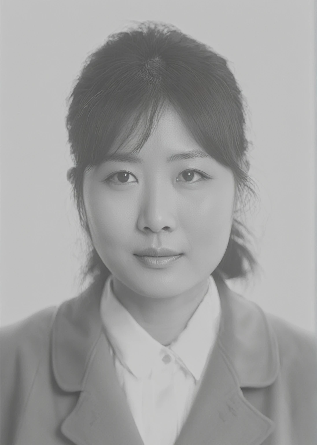 Chinese women in the old society wore a gray khaki coat with a small lapel and a white collared shirt underneath.,high resolution,Best quality,masterpiece,超high resolution,(Honesty:1.4),RAW photos