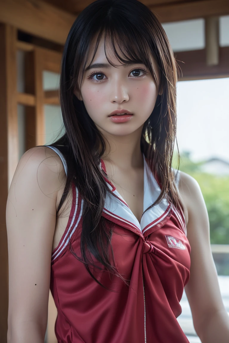 (8k, RAW Photos,highest quality, High resolution:1.1), (Ultra-realistic:1.4),(Realistic, Realistic:1.3),The Beauty of Japan、Rhythmic gymnastics club、Rhythmic Gymnastics Uniform、((Upper Body:1.3)),nsfw, (spread pussy:1.3)