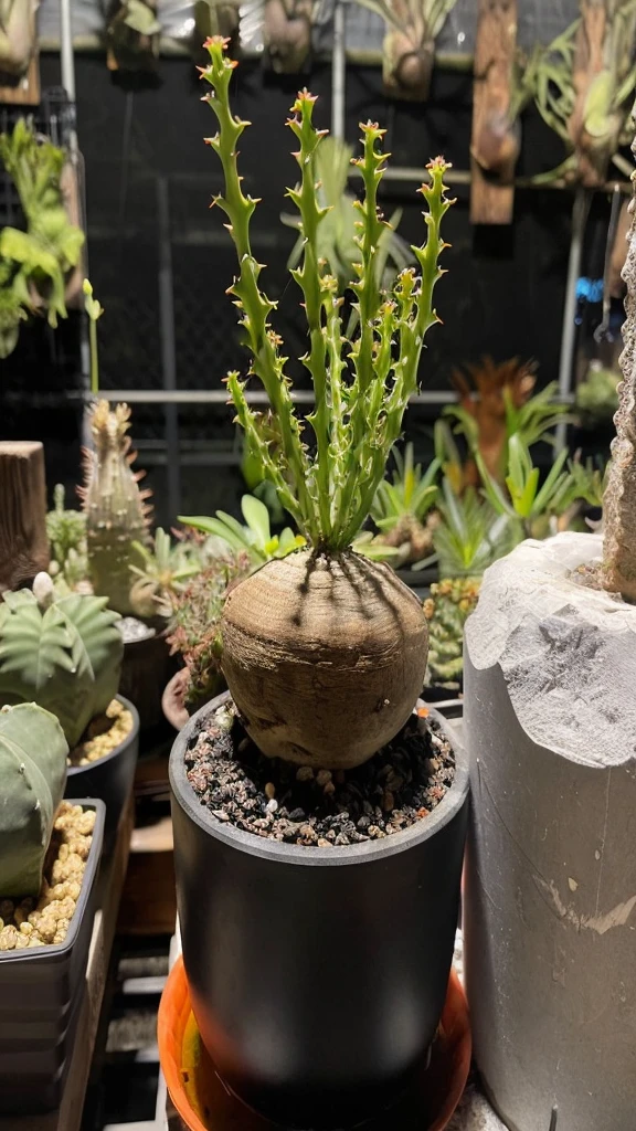 A beautiful woman is holding this plant