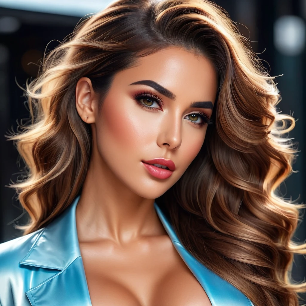 (best qualityer,8K,Hyper-Realism:1.2),swirly vibrant colors, sharp focus, incredibily detailed, studio lighting, ultra-fine painting, hair on the wind, incredibly realistic eyes and lips, Perfect facial proportions, meticulous skin texture, long eyelashes, expressive emotions, elaborate background, impeccable clothes and accessories, precise shadows and highlights, Highly realistic lighting and reflections, immaculate attention to detail,rls,((2k5)) styled, photo hyper realistic, swirly vibrant colors, 16K