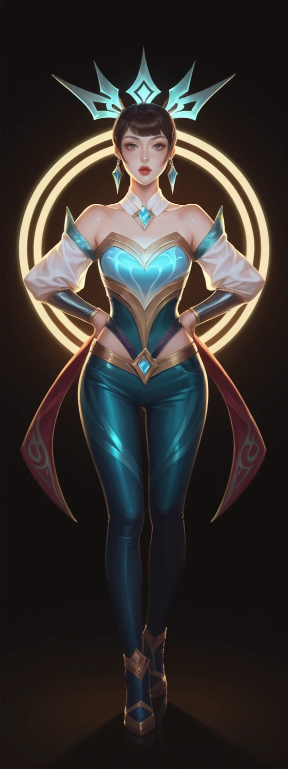 realistic, score_9, score_8_up, score_7_up, score_6_up,
1girl, solo, from front, full body, Ekko \(league of legends\), black background, makeup, sidelighting, backlighting, glowing,