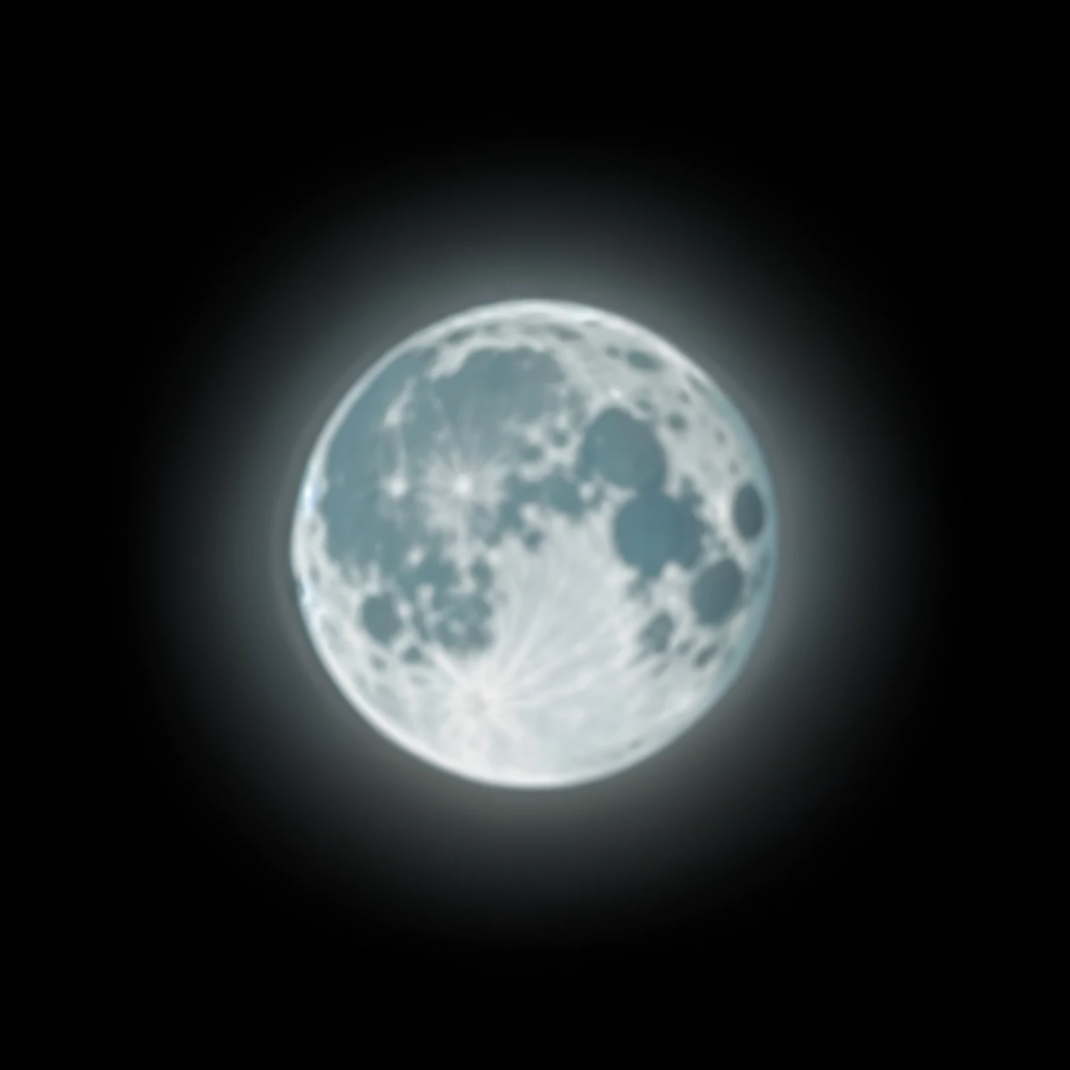 Turn the moon into a blue black hole 4k Full HD