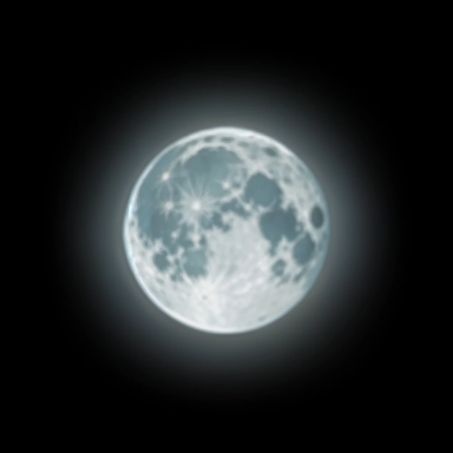 Turn the moon into a blue black hole 4k Full HD