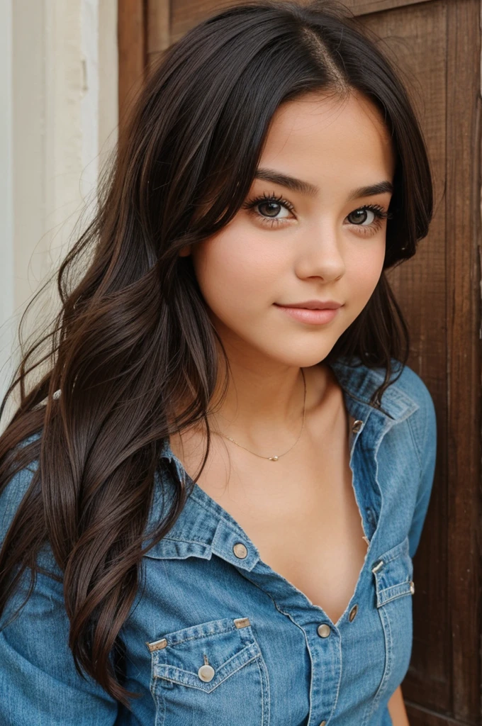 Cute girl showing her  without bta