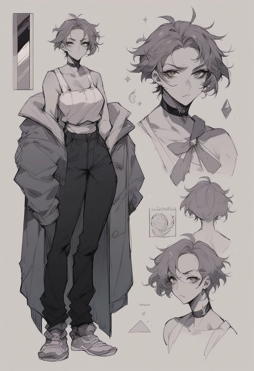 Virtual Character Design,concept character sheet, face, modern design, 1 woman,sexy concept,