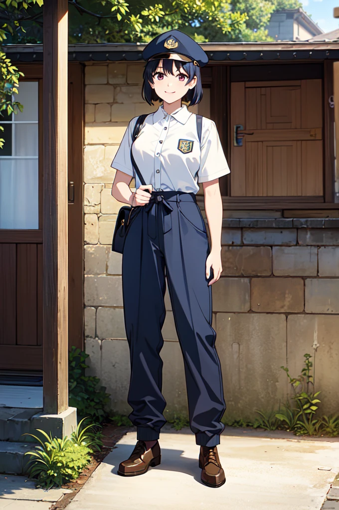 masterpiece, 32k, extremely detailed, finely detail, intricate details,
BREAK
(absurdres:1.1, highres:1.1, ultra detailed:1.1),
insanely detailed, absurdres,
(high resolution:1.1, ray tracing:1.1, refraction:1.1)
(1 female, 独奏:1.3), smile,
BREAK
perfect symmetrical face, postal delivery person, verry large shoulder bag, uniform of a postal delivery person, pants, postman's cap, 銀髪
BREAK
(((full body))), standing,
BREAK