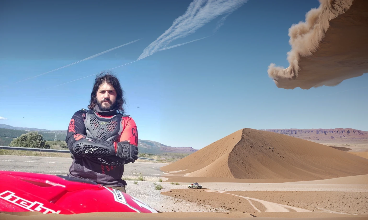 Dakkar competition desert rally.