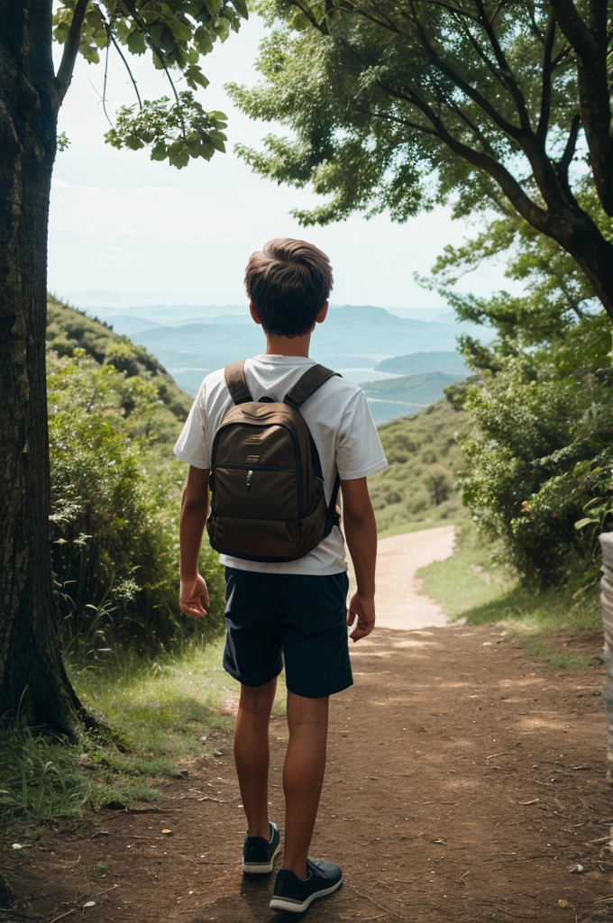 A boy searching beautiful place video