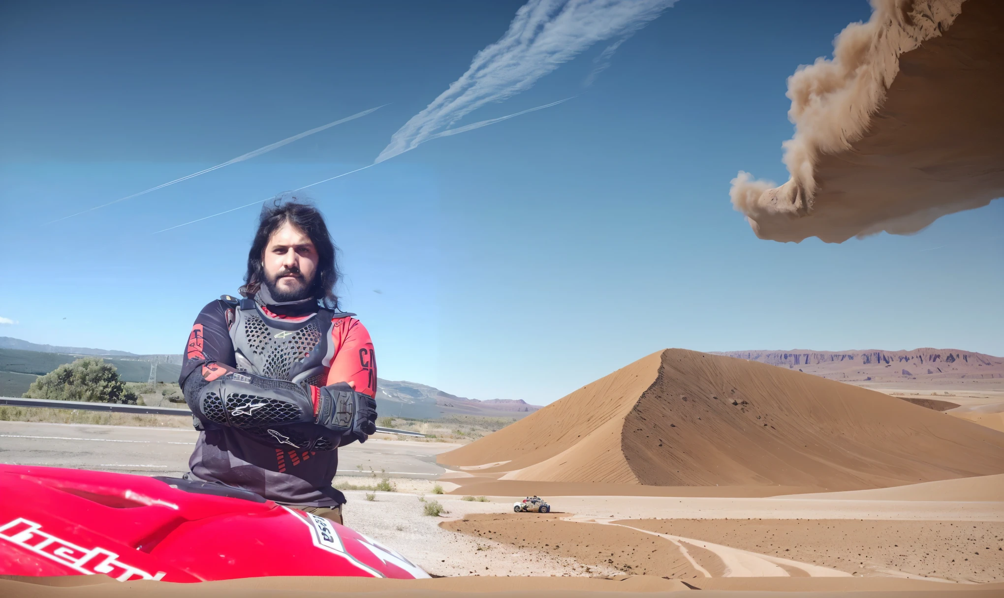 Dakkar competition desert rally.