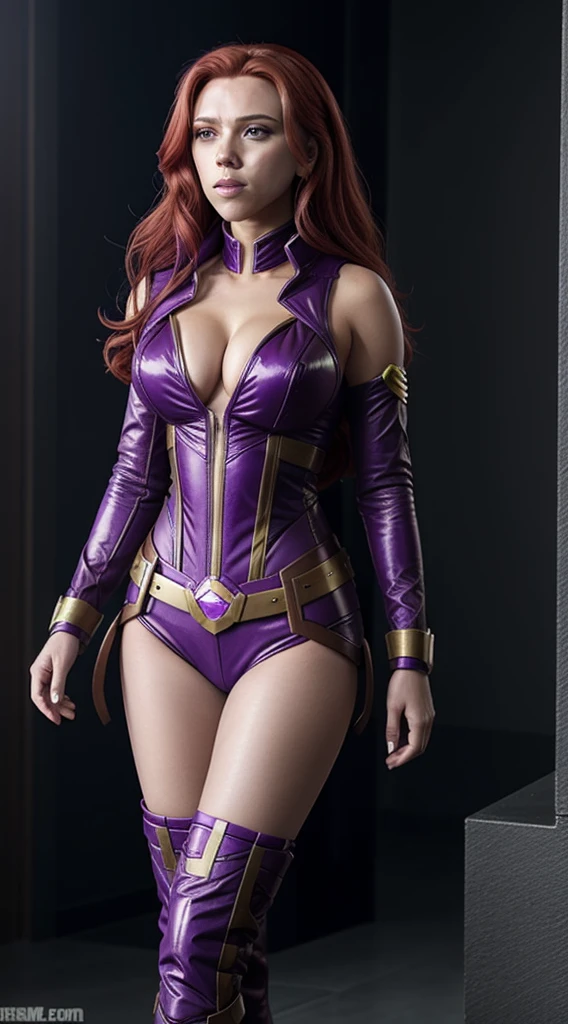 Scarlett Johansson big in Starfire costume hottest sexy