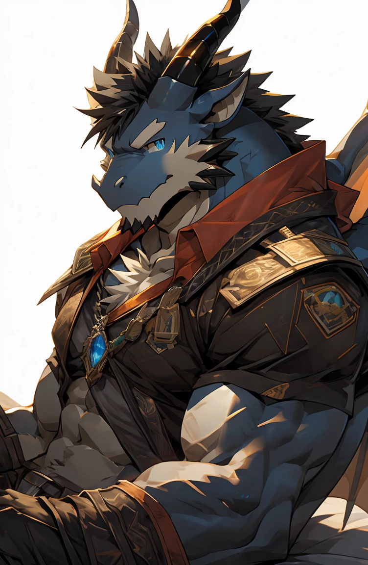 (by sollyz),dragon,white and black body,detail face, detail eyes, detail,male,(naked),pants,furry, short hair,(mercenary),(belly:0.8)
,blue eyes,black body,black hair,handsome,simple white background,,bed,
strong,epic,