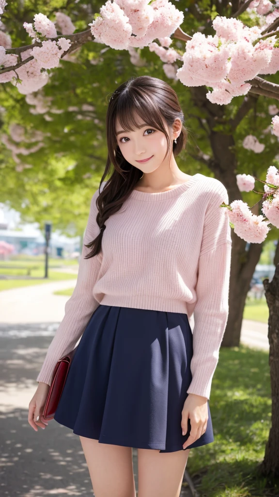 girl、One person、Are standing、spring、Date、