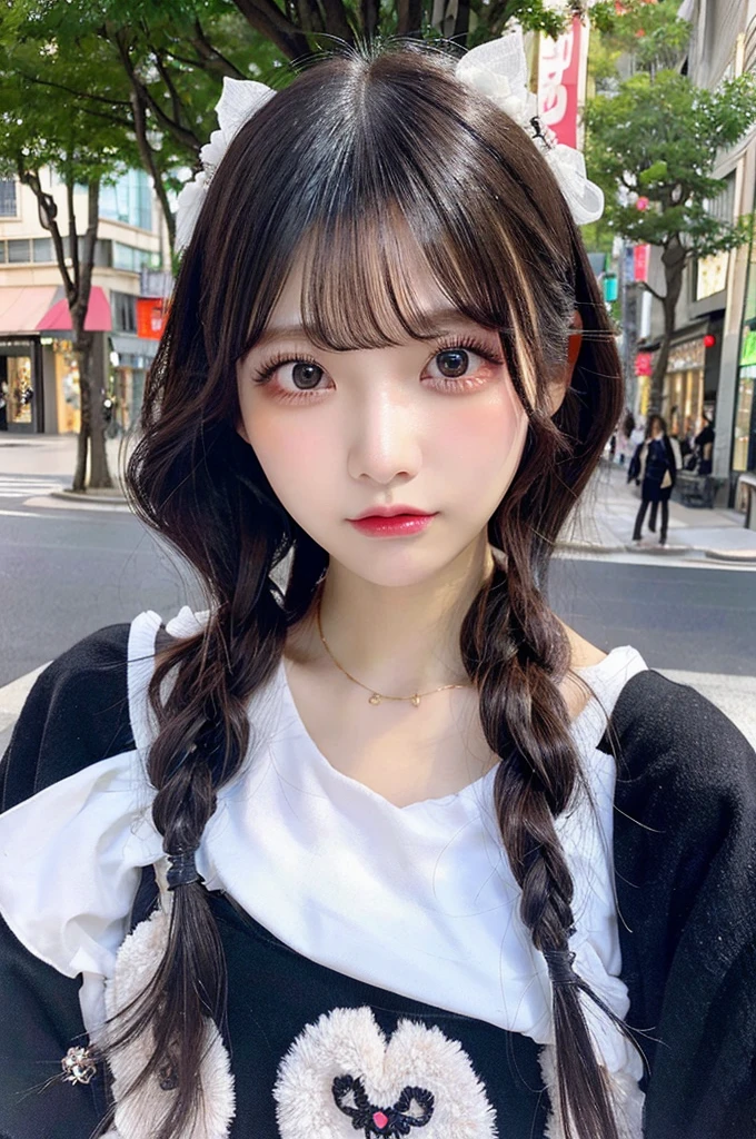 Beauty Confused eyes Menhera lure Twin tails Roll up Expose