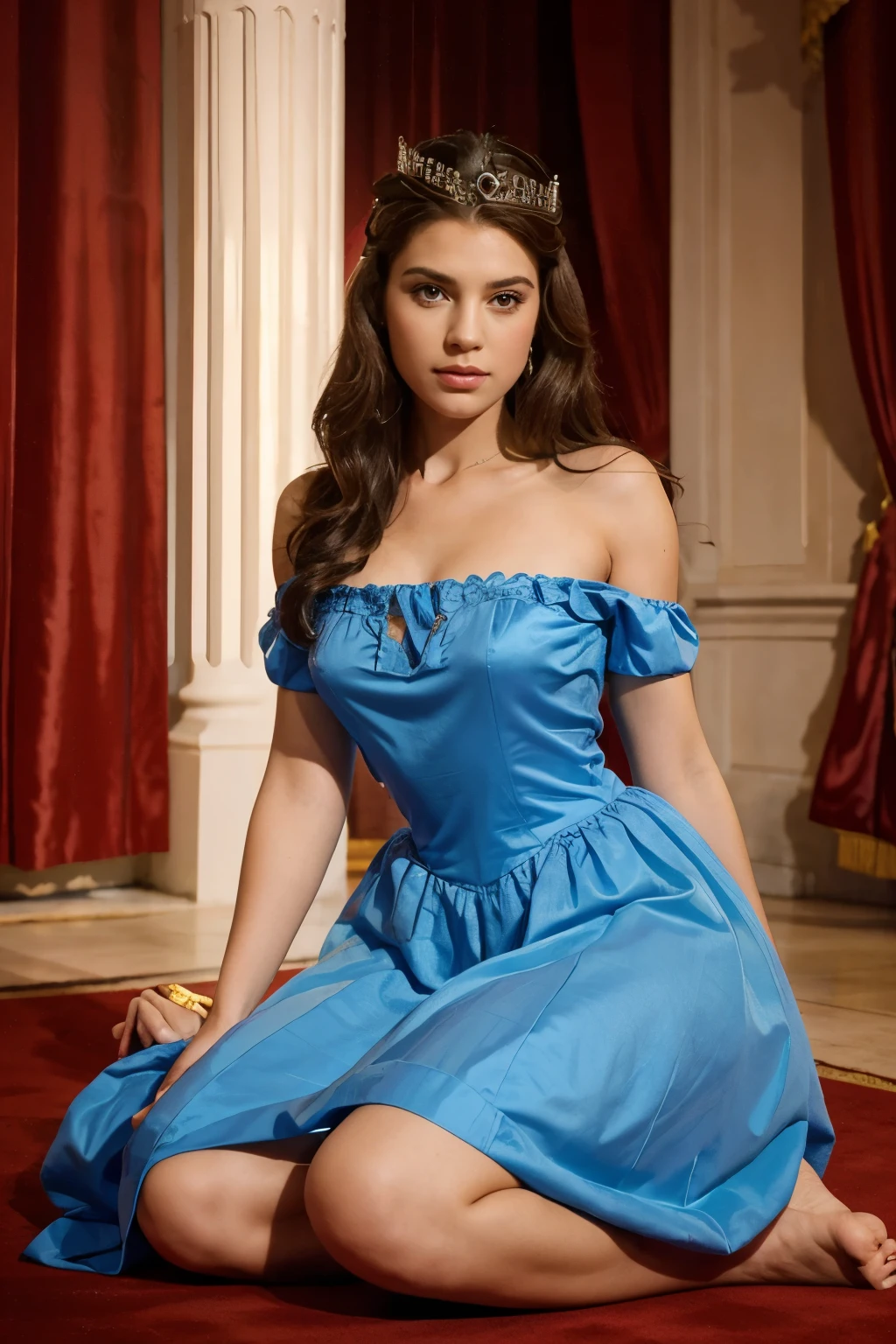 A princess whichlived in a big and beautiful royal house 