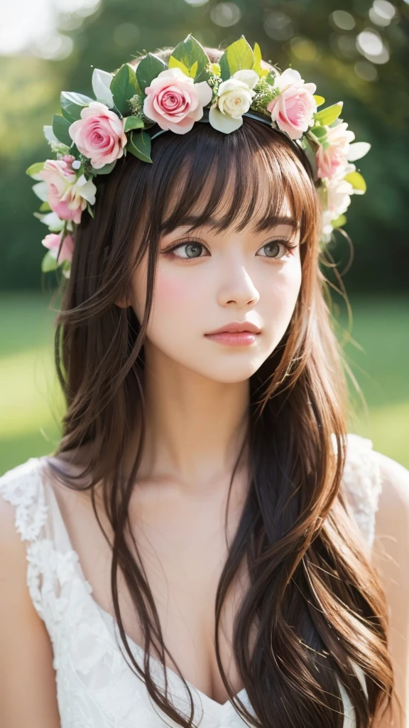 Beauty beautiful flower crown