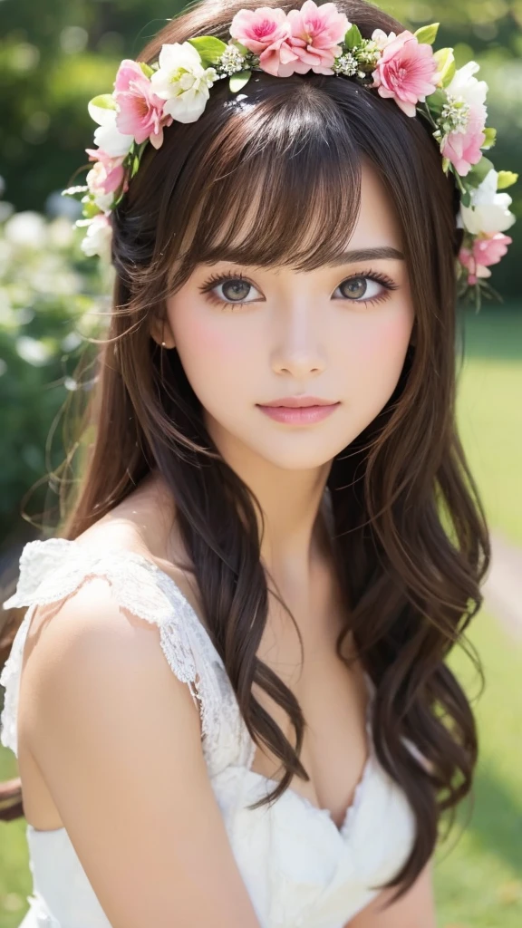 Beauty　beautiful　flower　crown
