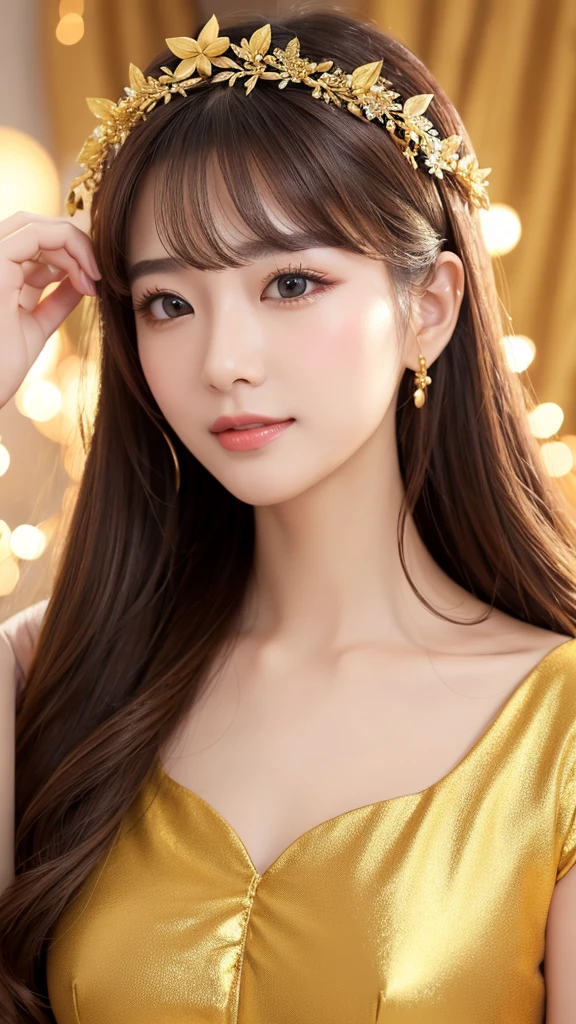 Beauty　beautiful　flower　Crown Gold　Economic fortune　金Beauty