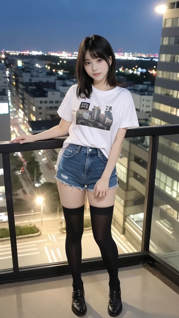Japanese female college student、(Inside the observation deck of Tokyo Skytree)、((Glass floor))、Magic Mix Real、(Raw photo:1.2)、(Photorealistic:1.4)、The beauty of beautiful details Delicate expression、Blonde、((Panties are visible))(Squatting panchira)Earrings Eyelashes Beautiful and fine details、Large file size、Ultra-detailed、High resolution、Transcendental beauty Highest quality、masterpiece、、(Japanese female college studentのファッション))、Extremely detailed representation grow、In detail、Highly detailed facial cinematic lighting、22-year-old girl、Positive、((Dynamic Pose)))、(Sit with your knees bent))、(Character T-shirts、Denim skirt、sneakers)、Sexy upward glance、(While wearing a howing panties to the camera))、
