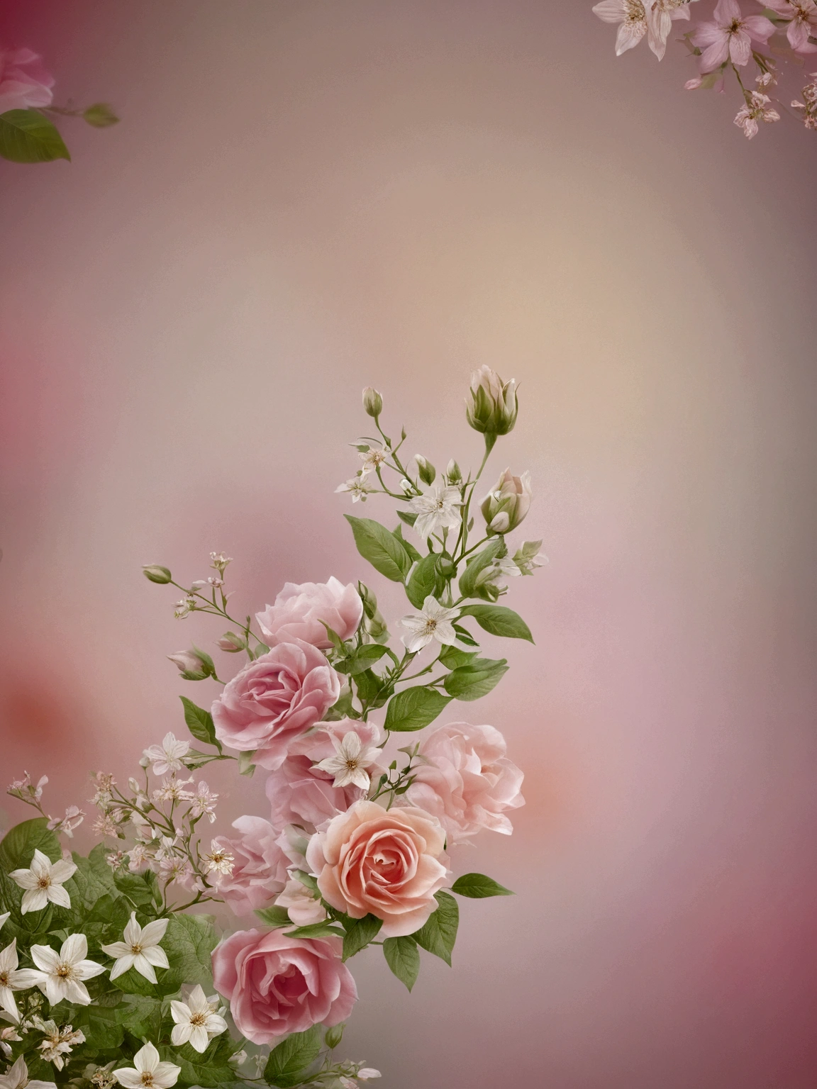 Floral background, blurred